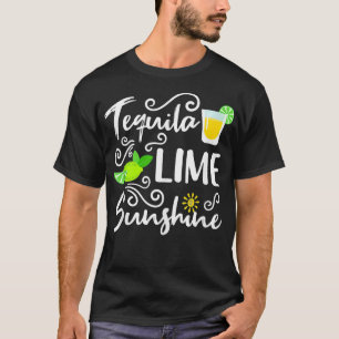 Camiseta Tequila Lime y Sunshine Funny Summer Beach Vacat