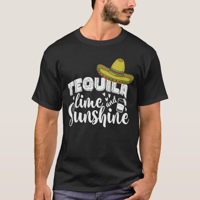 Camiseta Tequila Line Sunshine Holiday México (Anverso)