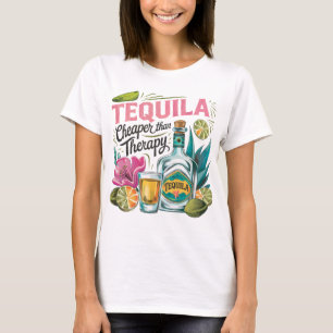 Camiseta Tequila más barata que la terapia