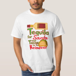 Camiseta Tequila para Santa T-Shirt