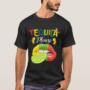 Camiseta Tequila Por Favor Cinco de Mayo Bebiendo Mujeres