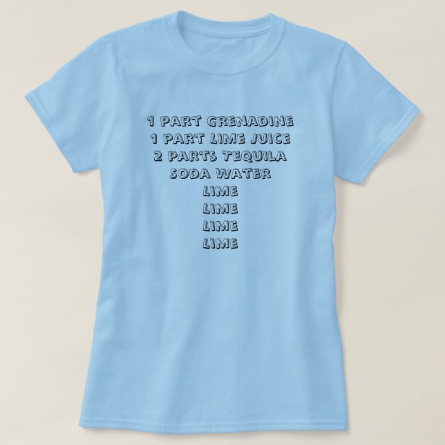 Camiseta tequila-salida del sol (Diseño del anverso)