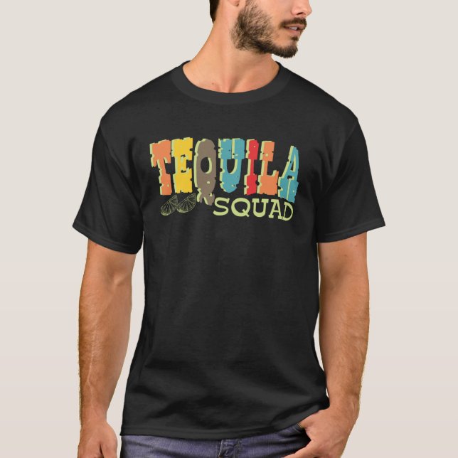 Camiseta Tequila Squad  Cinco De Mayo For Men Women Retro (Anverso)