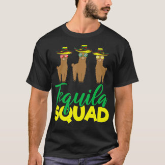 Camiseta Tequila Squad Llama Coincidiendo Cinco De Mayo