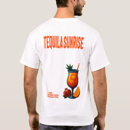 Camiseta Tequila Sunrise T-Shirt – Vibrant Tropical Drink