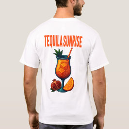 Camiseta Tequila Sunrise T-Shirt – Vibrant Tropical Drink