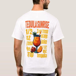Camiseta Tequila Sunrise T-Shirt – Vibrant Tropical Drink