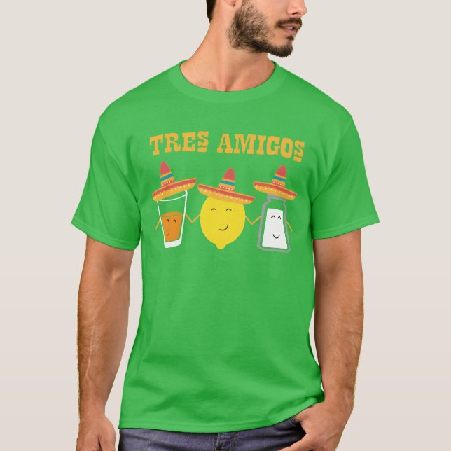 Camiseta Tequila y amigos sal y limón lo hacen familiar (Anverso)
