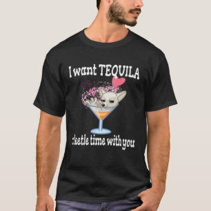 Camiseta Tequila y Chihuahua borracho juego de palabras