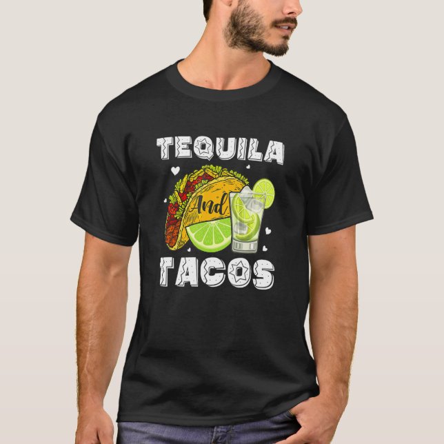 Camiseta Tequila Y Tacos Cinco De Mayo (Anverso)
