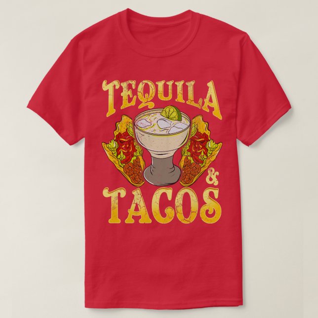 Camiseta Tequila Y Tacos México (Diseño del anverso)