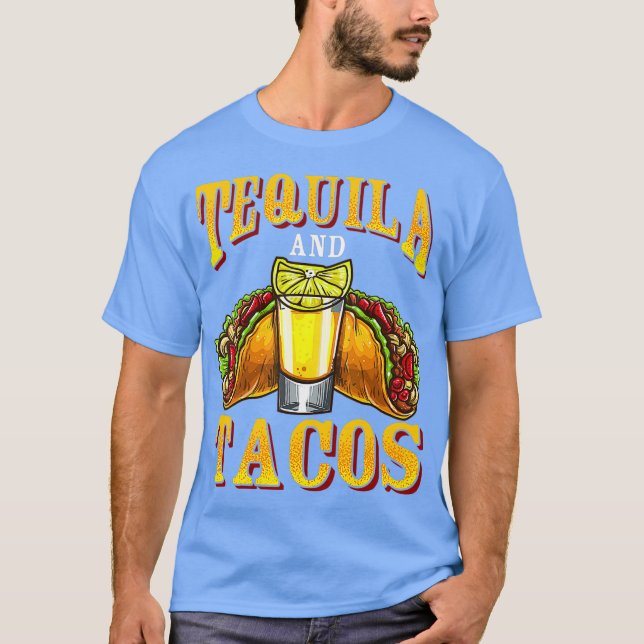 Camiseta Tequila Y Tacos Tequila Día De La Bebida En Meica (Anverso)