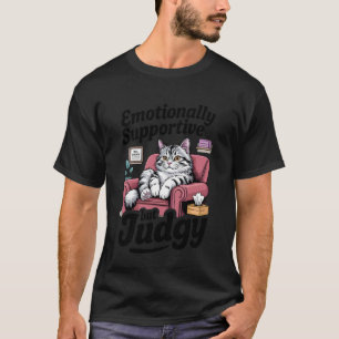 Camiseta Terapeuta de gatos emocionalmente solidario… pero 