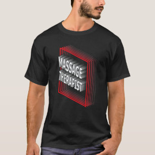 Camiseta Terapeuta de Masaje Título Laboral Agradecimiento 