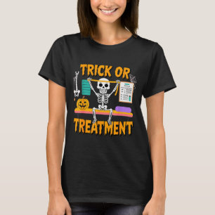 Camiseta Terapeuta De Terapia Física De Halloween Pt Truco