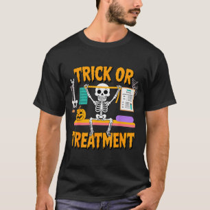 Camiseta Terapeuta de terapia física de Halloween Pt truco