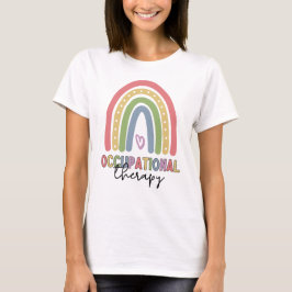 Camiseta Terapeuta de Terapia Ocupacional TO Arcoíris