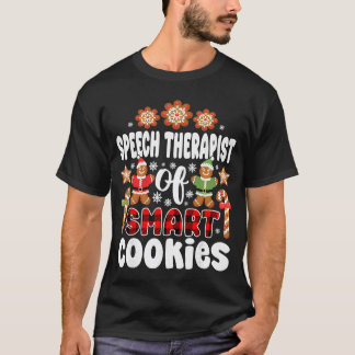 Camiseta Terapeuta del habla de galletas inteligentes lindo