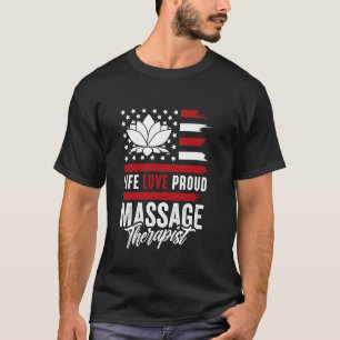 Camiseta Terapeuta físico PTA PT bandera americana T física