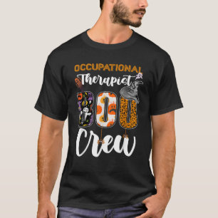 Camiseta Terapeuta Ocupacional Boo Crew Terapia Fantasma Sa