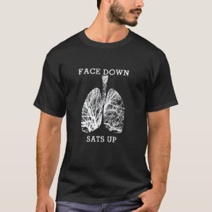 Camiseta Terapéuta Respiratorio Boca Abajo Sats Arriba Enfe