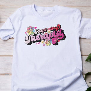 Camiseta Terapeuta Respiratorio Retro Divertido