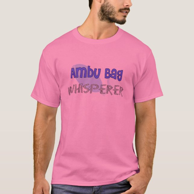 Camiseta Terapeuta respiratorio "Whisperer del bolso de (Anverso)