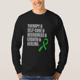 Camiseta Terapia Autocuidado Conciencia sobre Salud Mental