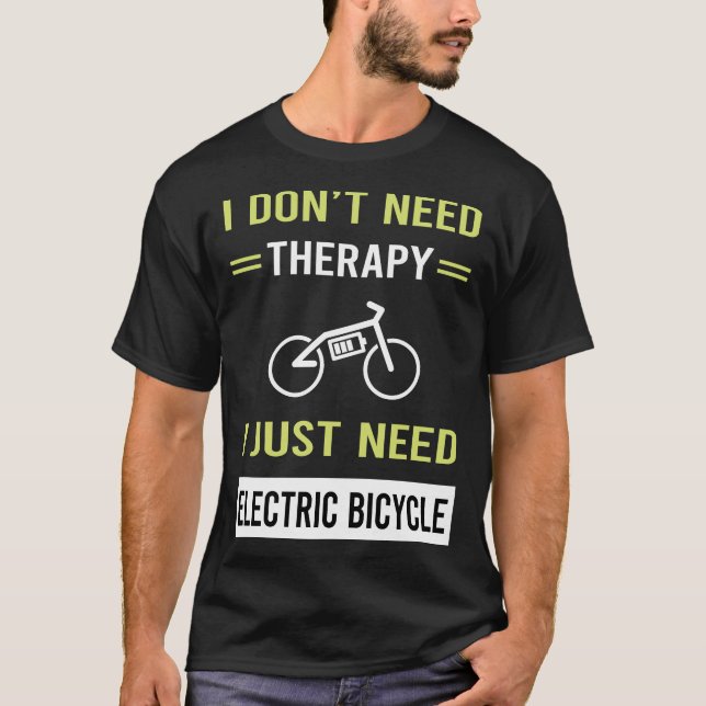 Camiseta Terapia Bicicleta Eléctrica E Bicicleta Ebike (Anverso)