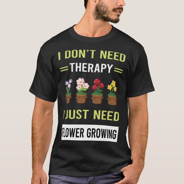 Camiseta Terapia Crecimiento de Flores (Anverso)