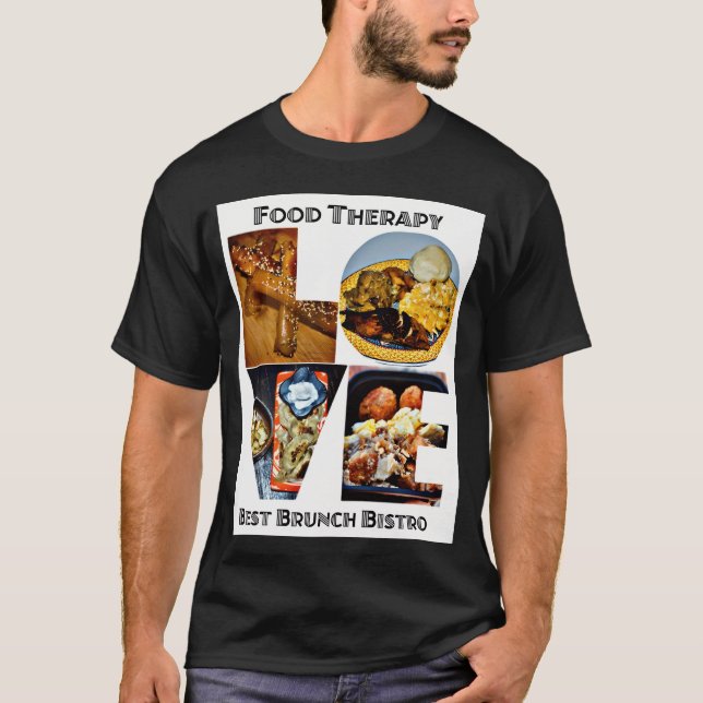 Camiseta TERAPIA DE ALIMENTOS AMOR chico (Anverso)