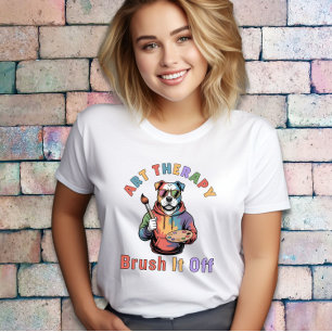 Camiseta Terapia de Arte Cepíllalo, Terapeuta de Arte Vinta
