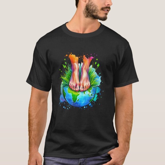 Camiseta Terapia de bienestar de la tierra (Anverso)