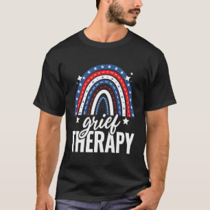 Camiseta Terapia De Dolor Arcoiris 4 De Julio Bandera Estad