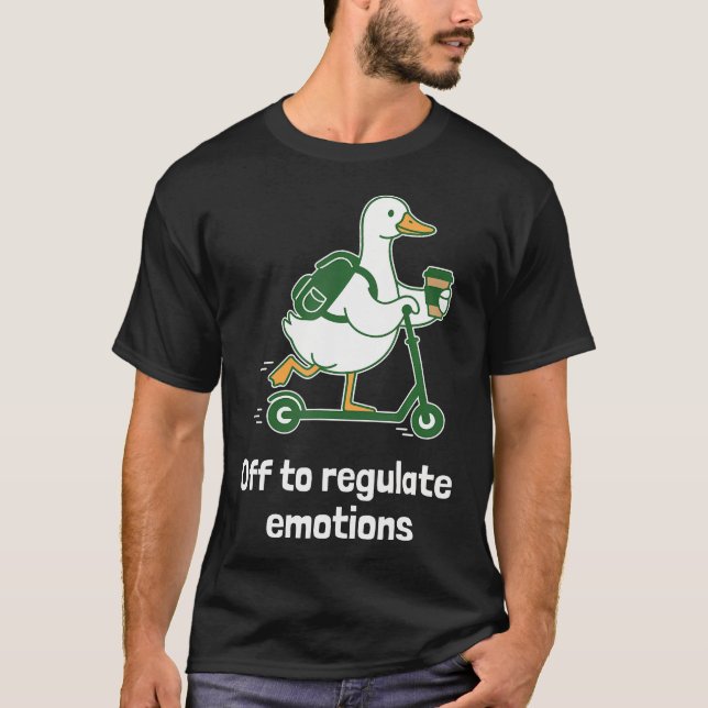 Camiseta Terapia de ganso divertido para regular (Anverso)
