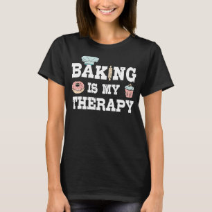 Camiseta Terapia de hornear Baker Experto en panadería Gráf