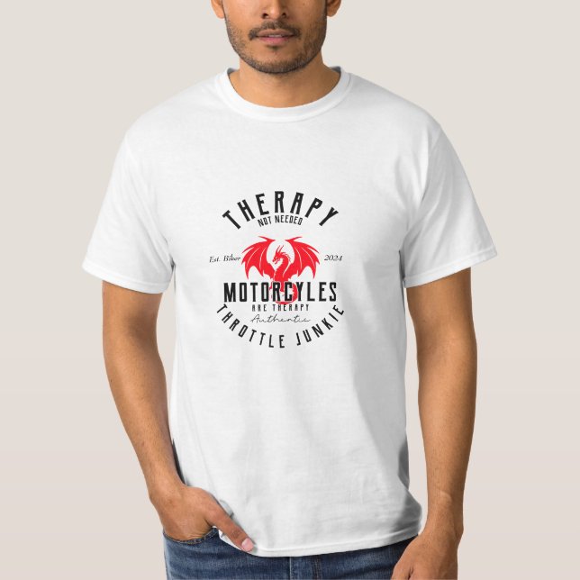 Camiseta Terapia de la motocicleta (Anverso)