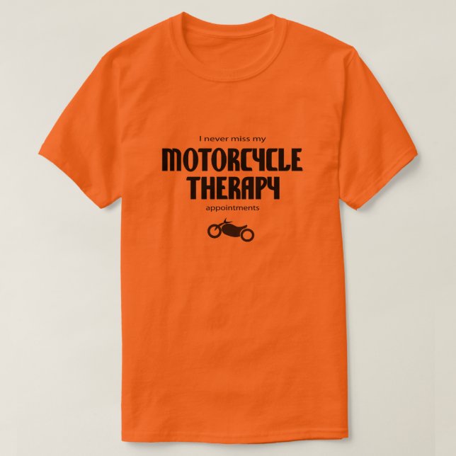 Camiseta Terapia de la motocicleta (Diseño del anverso)