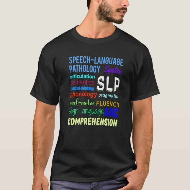 Camiseta Terapia de la patología del habla Idioma Autismo C (Anverso)