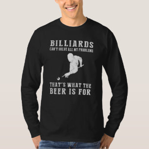 Camiseta Terapia De La Pelota De Cue: Los Billares No Puede