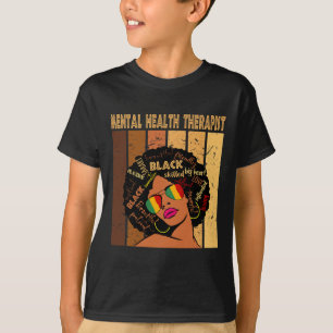 Camiseta Terapia de la salud afromujeres Mes de historia ne