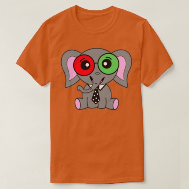 Camiseta Terapia de la visión del elefante 1 (Diseño del anverso)