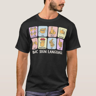Camiseta Terapia de lenguaje de lenguaje de Rótulo básico S