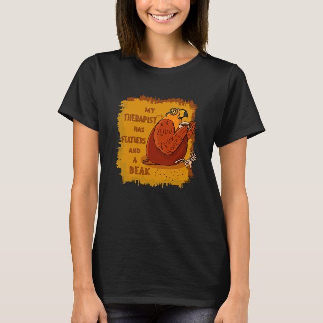 Camiseta Terapia de loro - regalo divertido para los propie (Anverso)