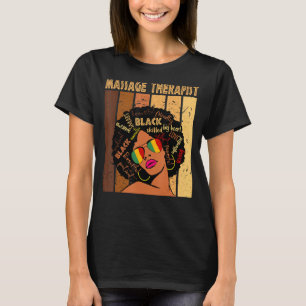 Camiseta Terapia de Masaje Afroamericano Black Hist