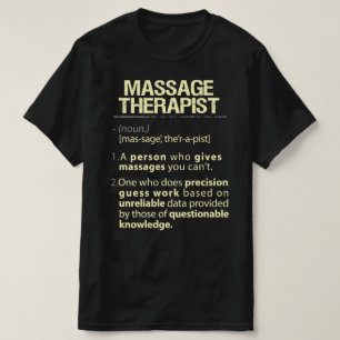 Camiseta Terapia de Masaje Definición Real Americana