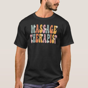 Camiseta Terapia de Masaje Día de Apreciación Groovy Vintag