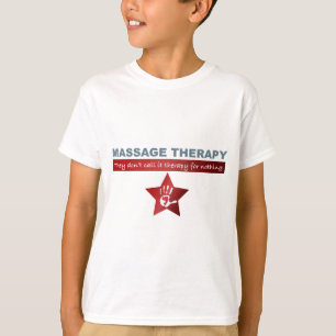 Camiseta Terapia de masaje en rojo rubí