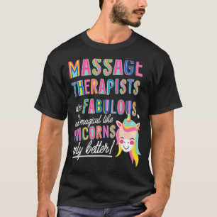 Camiseta Terapia De Masaje Es Como Unicornios Funny Unicorn
