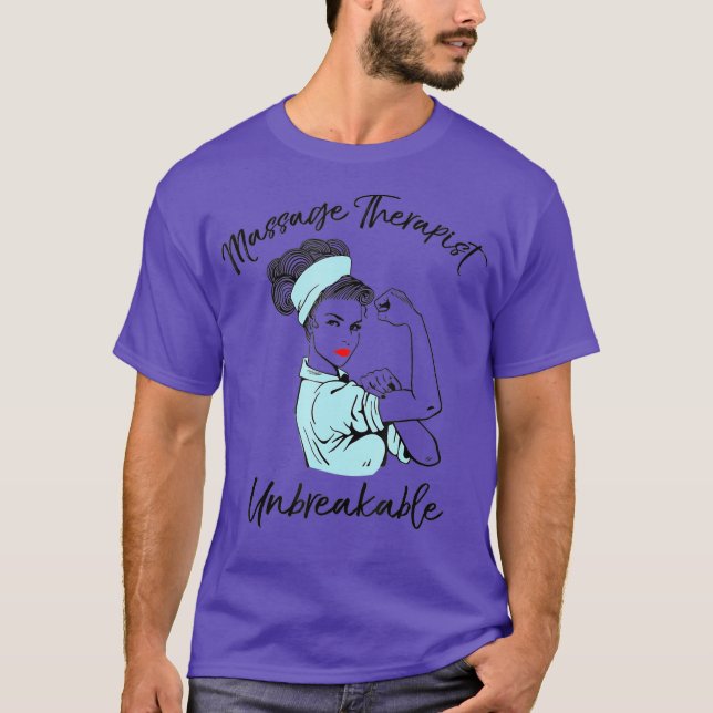 Camiseta Terapia de Masaje Inquebrantable Terapia de Masaje (Anverso)